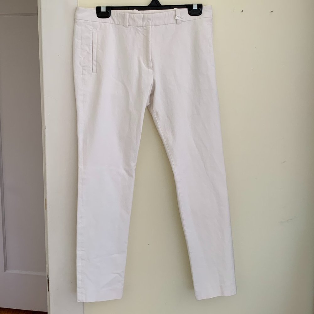 Straight-leg white Joseph pants